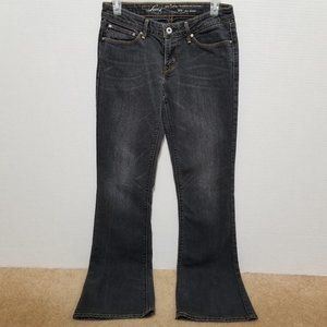 Levi's jeans 27 Demi Curve Boot denim whiskered bootcut stretch low rise waist